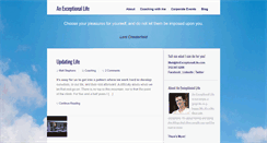 Desktop Screenshot of anexceptionallife.com